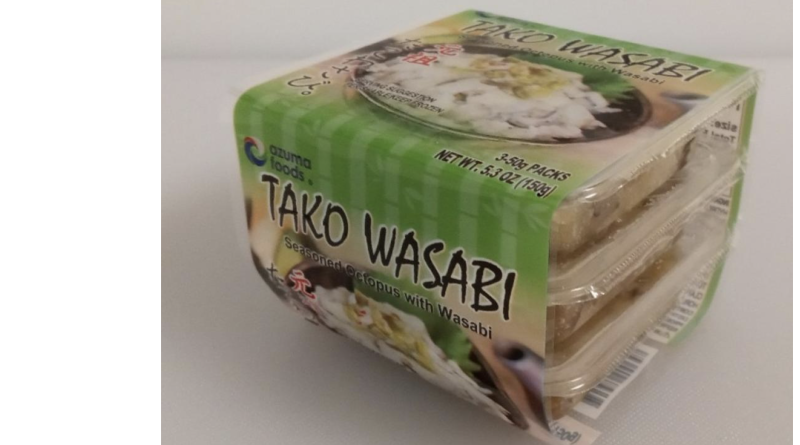 Wasabi octopus recalled because of undeclared allergen