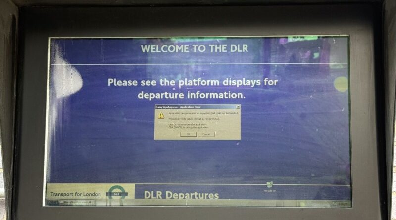 XP-era Windows spotted haunting London’s driverless railway
