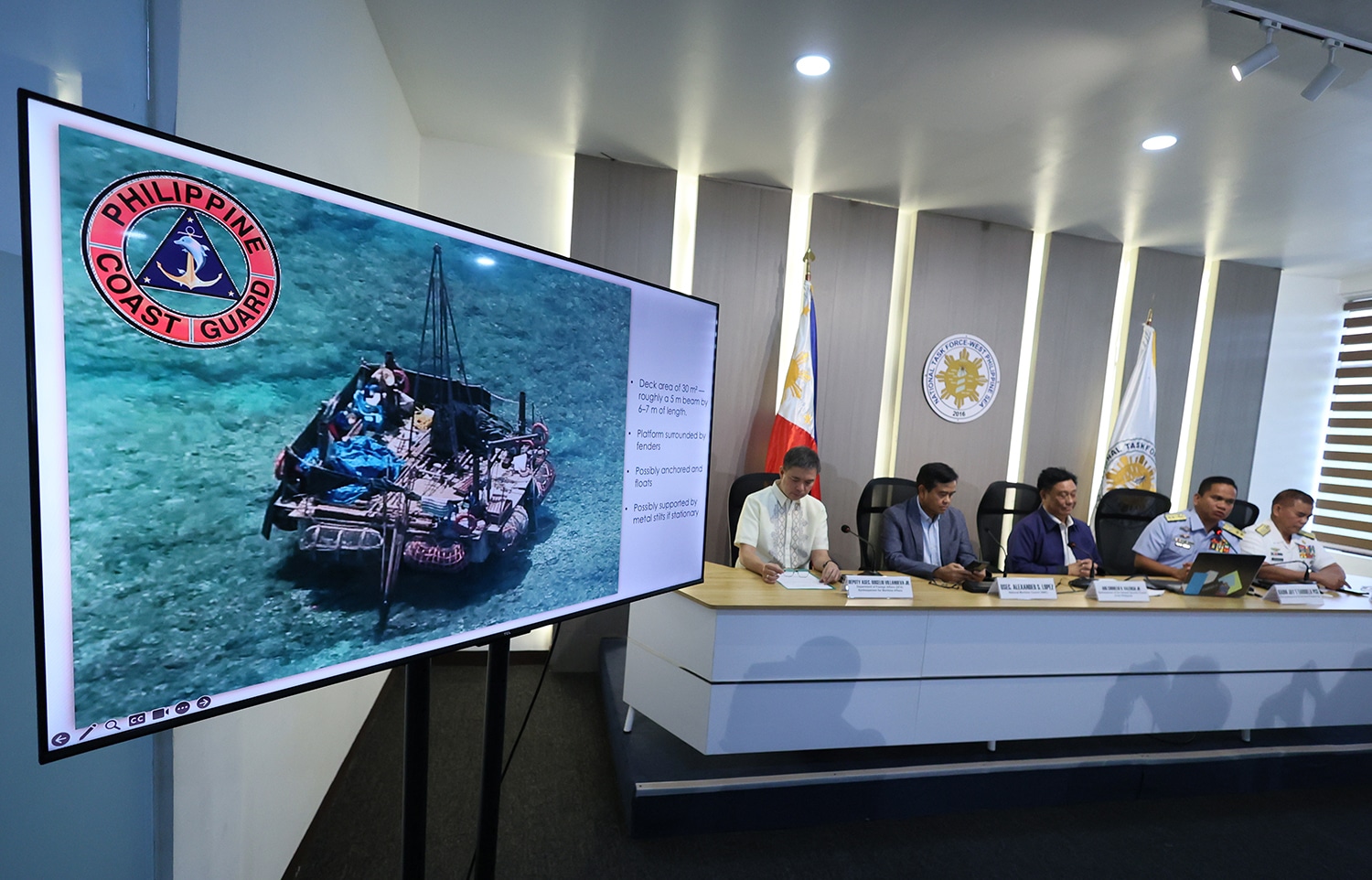 PH generals, flag officers condemn China platform at Scarborough Shoal