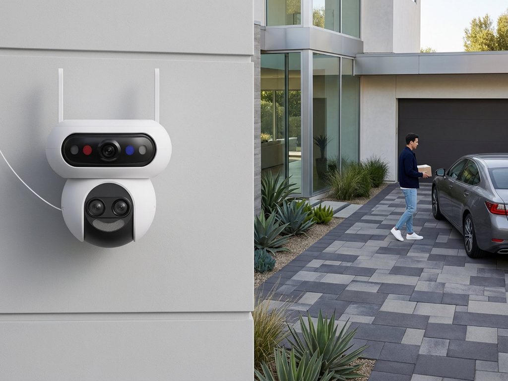 EZVIZ HB90f puts three 3K lenses, 12x mixed zoom and an 8W solar panel on your fence for A$669.95, no subscription required